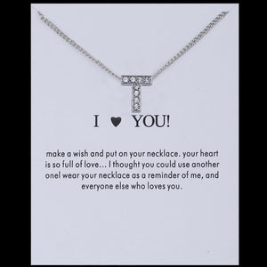 Hot Fashion Silvery Charms Necklace crystal Pendant letters For Women Jewelry Personalized Letters Necklaces