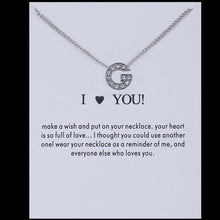 Carica l&#39;immagine nel visualizzatore di Gallery, Hot Fashion Silvery Charms Necklace crystal Pendant letters For Women Jewelry Personalized Letters Necklaces