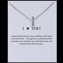 Carica l&#39;immagine nel visualizzatore di Gallery, Hot Fashion Silvery Charms Necklace crystal Pendant letters For Women Jewelry Personalized Letters Necklaces