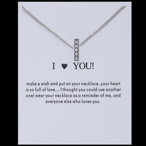 Hot Fashion Silvery Charms Necklace crystal Pendant letters For Women Jewelry Personalized Letters Necklaces