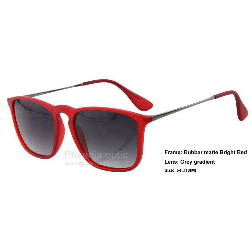 Sunglasses Chris Outdoor Living Square style rubber matte frame PC lens 54 size  4187 women summer dress