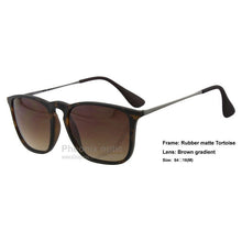 Carica l&#39;immagine nel visualizzatore di Gallery, Sunglasses Chris Outdoor Living Square style rubber matte frame PC lens 54 size  4187 women summer dress
