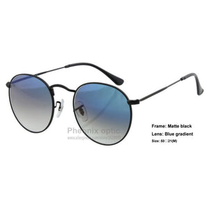 sunglasses Classic Round Metal style frame Glass gradient lens 50 size arista unisex women summer dress