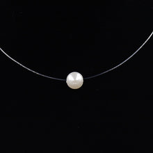 Load image into Gallery viewer, Female Transparent Fishing Line Necklace Silver Color Invisible Chain Necklace For Women Rhinestone Choker Necklace Collier