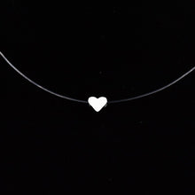 Load image into Gallery viewer, Female Transparent Fishing Line Necklace Silver Color Invisible Chain Necklace For Women Rhinestone Choker Necklace Collier