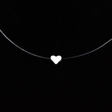 Load image into Gallery viewer, Female Transparent Fishing Line Necklace Silver Color Invisible Chain Necklace For Women Rhinestone Choker Necklace Collier