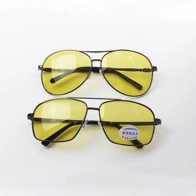 Four Functions BLue Light Blocking Day Night Vision Glasses Sunglasses Photochromic Polarized Men Glasses