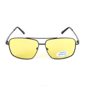 Four Functions BLue Light Blocking Day Night Vision Glasses Sunglasses Photochromic Polarized Men Glasses