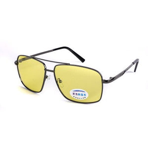 Four Functions BLue Light Blocking Day Night Vision Glasses Sunglasses Photochromic Polarized Men Glasses