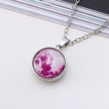 Carica l&#39;immagine nel visualizzatore di Gallery, Hot New Arrival Glowing Jewelry Full Moon Necklace Handmade Glass Dome Lunar Eclipse Necklace Glow In The Dark Pendant Jewelry