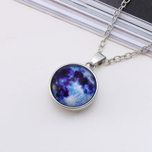 Carica l&#39;immagine nel visualizzatore di Gallery, Hot New Arrival Glowing Jewelry Full Moon Necklace Handmade Glass Dome Lunar Eclipse Necklace Glow In The Dark Pendant Jewelry