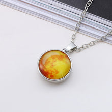 Carica l&#39;immagine nel visualizzatore di Gallery, Hot New Arrival Glowing Jewelry Full Moon Necklace Handmade Glass Dome Lunar Eclipse Necklace Glow In The Dark Pendant Jewelry