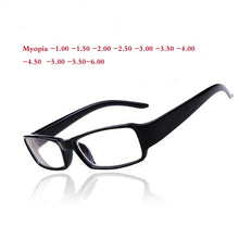 Load image into Gallery viewer, Women's Men's Finished Myopia Glasses Short Sight Eyewear Black -100 -150 -200 -250 -300 -350 -400 -450 -500 -550 -600