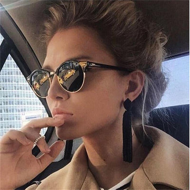 Rays Sunglasses Women Popular Brand Designer Retro men Summer Style Sun Glasses Rivet Frame Colorful Coating Shades