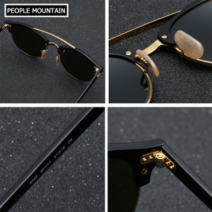 Round Acetate Tortoise Frame Men Sunglasses Lunettes Soleil Femme UV400 Women Sun Glasses Mirror Brown Glass Lenses