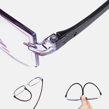 Load image into Gallery viewer, Anti-radiation Reading Glasses Rimless Glasses Smart Zoom Anti-blue Reading Glasses for The Elderly