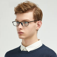 Load image into Gallery viewer, Ladies Simple High-end Square Glasses Monochromatic Transparent Glasses Men's Game Anti-blue Computer Glasses