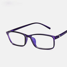 Load image into Gallery viewer, Ladies Simple High-end Square Glasses Monochromatic Transparent Glasses Men's Game Anti-blue Computer Glasses