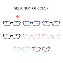Load image into Gallery viewer, Ladies Simple High-end Square Glasses Monochromatic Transparent Glasses Men's Game Anti-blue Computer Glasses
