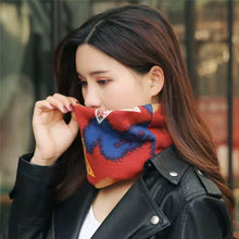 Load image into Gallery viewer, Multifunctional Women&#39;s Thin Hat Scarf Graffiti Star Hip Hop Cap Spring Autumn Headwear Scarf Caps Touca