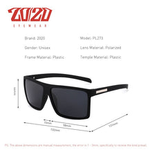 Load image into Gallery viewer, Sale Polarized Sunglasses Men Women Classic Square Plastic Driving Sun Glasses Male  Black Shades UV400