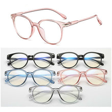 Load image into Gallery viewer, Simple Classic Anti-blue Glasses Ladies and Men Anti-blue Round Glasses Anti-radiation Goggles for Computer Games