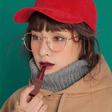 Load image into Gallery viewer, Small Fresh Round Frame Glasses Ladies Art Metal Glasses Simple Classic Flat Mirror All-match Fashionable Glasses