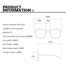 Load image into Gallery viewer, Super Classic Round Frame Optical Glasses Transparent Ladies Men Anti-blue Light Glasses Simple Glasses