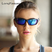 Carica l&#39;immagine nel visualizzatore di Gallery, Sale Women Polarized Sunglasses Men Oval Night Vision Black Frame Sun Glasses Safety Driving Sports Gafas De Sol 1031