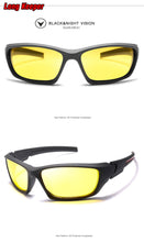 Carica l&#39;immagine nel visualizzatore di Gallery, Sale Women Polarized Sunglasses Men Oval Night Vision Black Frame Sun Glasses Safety Driving Sports Gafas De Sol 1031