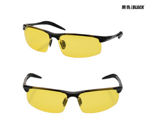 men's aluminum-magnesium car drivers night vision goggles anti-glare polarizer sunglasses Polarized Driving Glasses