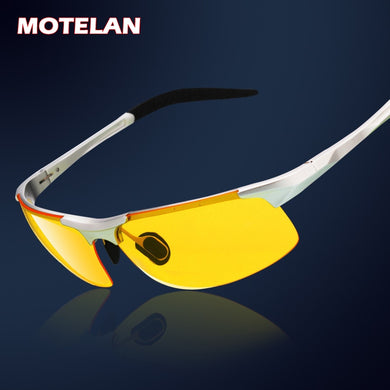 men's aluminum-magnesium car drivers night vision goggles anti-glare polarizer sunglasses Polarized Driving Glasses