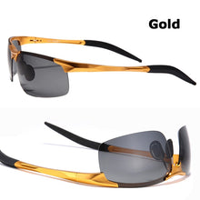 Carica l&#39;immagine nel visualizzatore di Gallery, men&#39;s aluminum-magnesium car drivers night vision goggles anti-glare polarizer sunglasses Polarized Driving Glasses