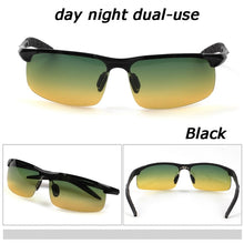 Carica l&#39;immagine nel visualizzatore di Gallery, men&#39;s aluminum-magnesium car drivers night vision goggles anti-glare polarizer sunglasses Polarized Driving Glasses
