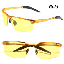 Carica l&#39;immagine nel visualizzatore di Gallery, men&#39;s aluminum-magnesium car drivers night vision goggles anti-glare polarizer sunglasses Polarized Driving Glasses