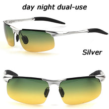 Carica l&#39;immagine nel visualizzatore di Gallery, men&#39;s aluminum-magnesium car drivers night vision goggles anti-glare polarizer sunglasses Polarized Driving Glasses