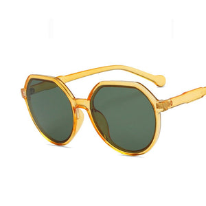 Selling Candy Color Simple Sunglasses Sweet and Versatile Ladies Sunglasses Personality Trend Round Frame Sunglasses