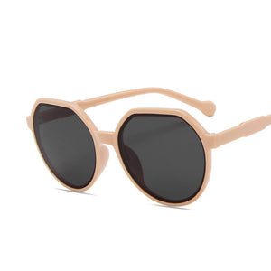 Selling Candy Color Simple Sunglasses Sweet and Versatile Ladies Sunglasses Personality Trend Round Frame Sunglasses