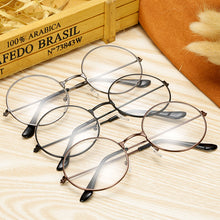Load image into Gallery viewer, Selling Classic Small Fresh Art Metal Glasses Simple Round Women Glasses Retro Trend Men's Flat Glasses
