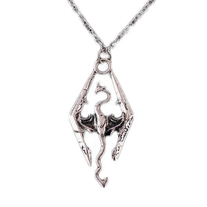 Hot Selling Dinosaur Pendant Necklace Skyrim Elder Scrolls Dragon Pendants Vintage Necklace For Men/women Jewelry