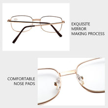 Load image into Gallery viewer, Selling Ladies Simple Metal Reading Glasses Men's Resin Glasses Pure Color Anti-blue Light Myopia Glasses