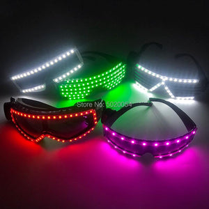 Vendita di occhiali da sole da uomo occhiali luminosi occhiali luminosi a led abbigliamento puntelli per costumi occhiali da sole a led occhiali moda
