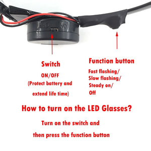 Vendita di occhiali da sole da uomo occhiali luminosi occhiali luminosi a led abbigliamento puntelli per costumi occhiali da sole a led occhiali moda