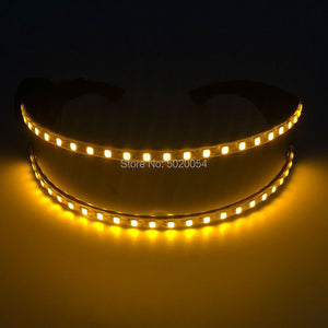 Vendita di occhiali da sole da uomo occhiali luminosi occhiali luminosi a led abbigliamento puntelli per costumi occhiali da sole a led occhiali moda
