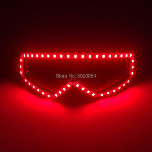 Vendita di occhiali da sole da uomo occhiali luminosi occhiali luminosi a led abbigliamento puntelli per costumi occhiali da sole a led occhiali moda