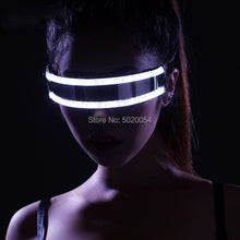 Carica l&#39;immagine nel visualizzatore di Gallery, Vendita di occhiali da sole da uomo occhiali luminosi occhiali luminosi a led abbigliamento puntelli per costumi occhiali da sole a led occhiali moda