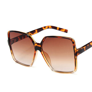 Selling Popular Ladies  Brand Big Frame Retro Sunglasses Ladies Oversized Square Sunglasses  Sunglasses