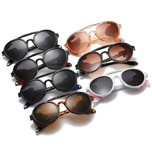 Style Retro personality punk glasses vintage sunglasses aviation sun glasses Double beam glasses Gafas de sol para hombres