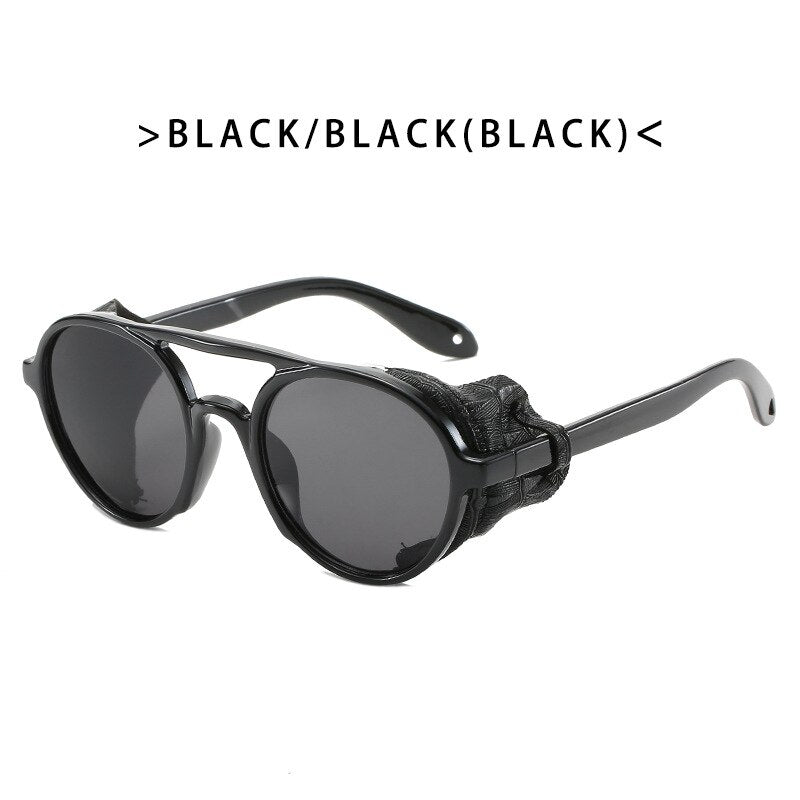 Style Retro personality punk glasses vintage sunglasses aviation sun glasses Double beam glasses Gafas de sol para hombres