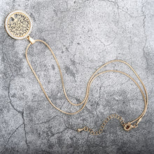 Carica l&#39;immagine nel visualizzatore di Gallery, Tree of Life Crystal Round Small Pendant Necklace Gold Silver Color Bijoux Collier Elegant Women Jewelry Gifts